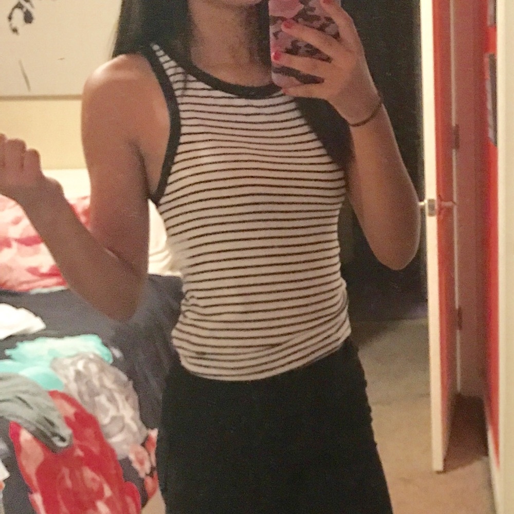 American Eagle Striped Tank Top